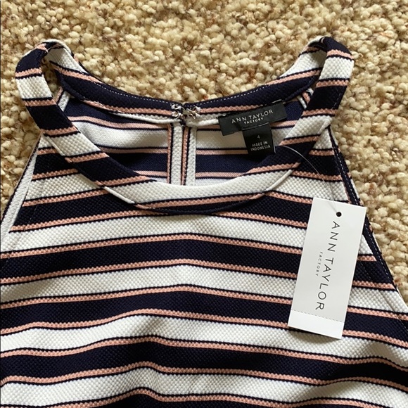 NWOT ANN TAYLOR FACTORY STRIPE DRESS - Picture 3 of 3